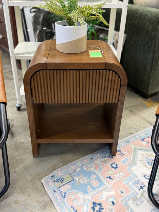 Threshold Reeded Side Table Retail: $150