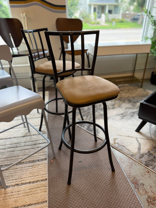 2 Swivel Bar Height Barstools *donated