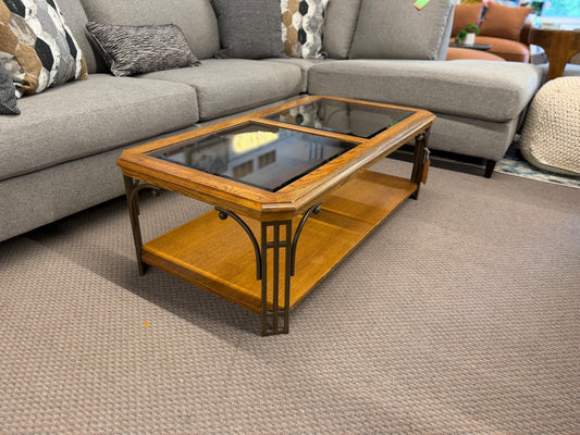 Metal and Glass Coffee Table *donated
