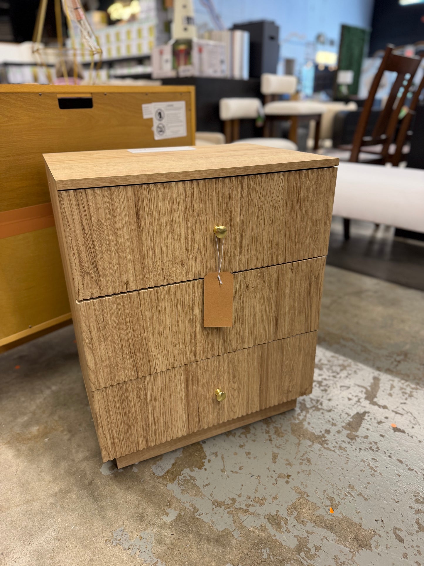 3 Drawer Chest Side Table Nightstand