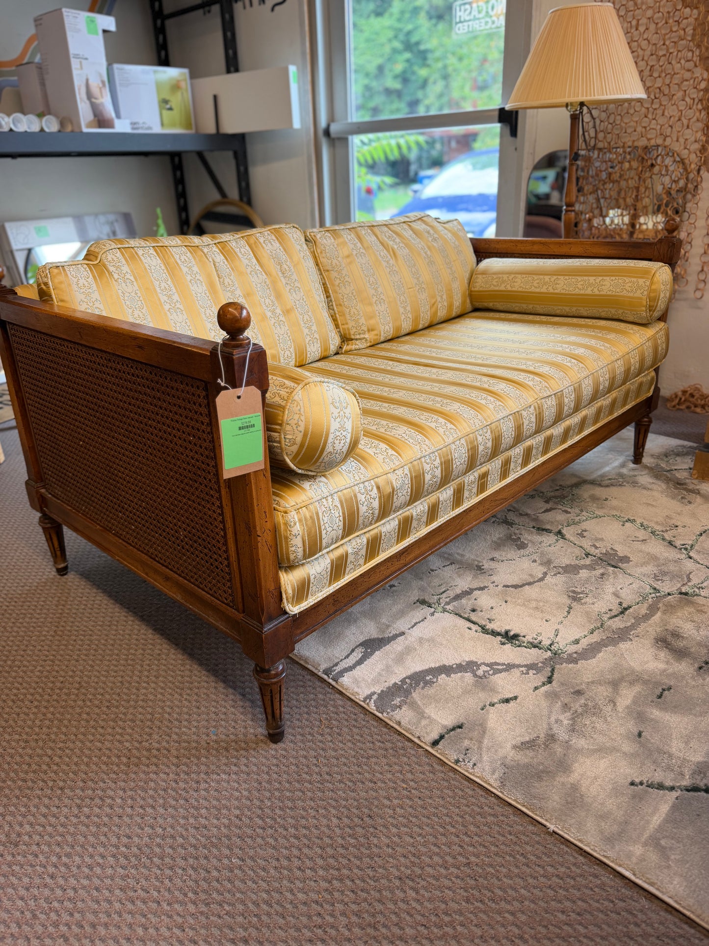 Pristine Vintage Cane Loveseat  *donated