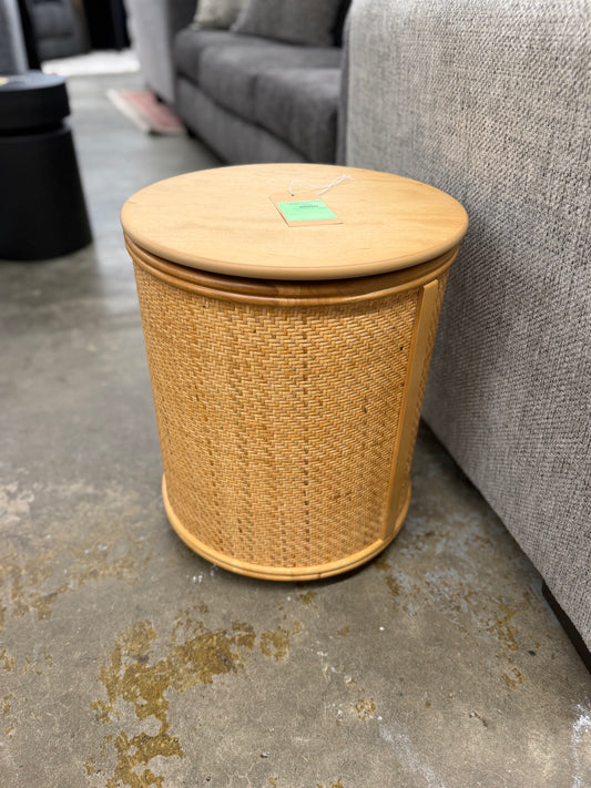 Woven Storage Side Table with Removable Top and Rattan Weave Natural - Threshold™ Retail: $100