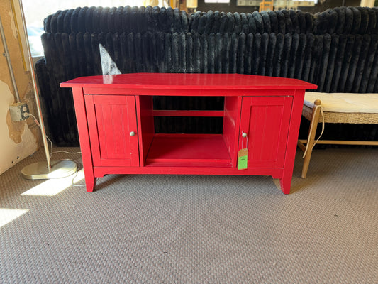 Red TV Stand Console Table *donated