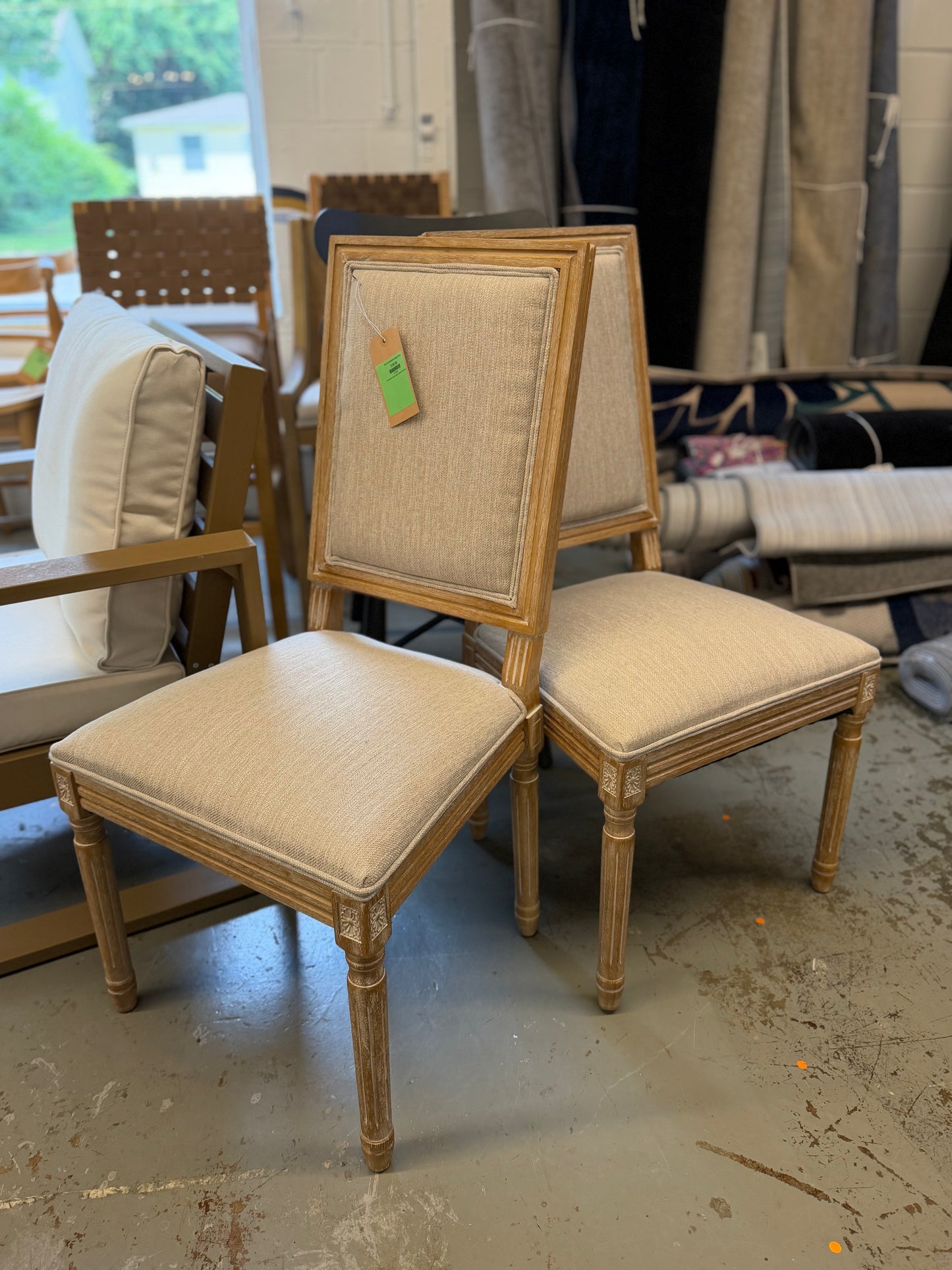 Set of 2 Upholstered Dining Chairs