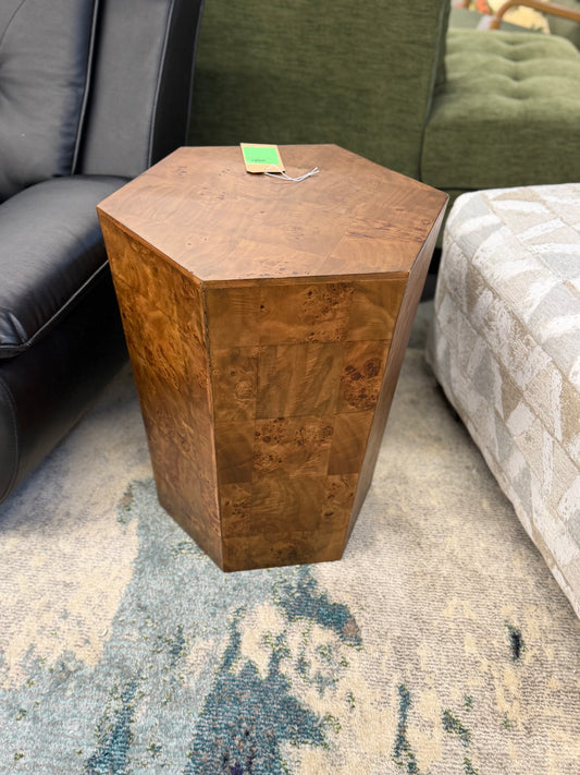 Ogden Burled Side Table Retail: $150