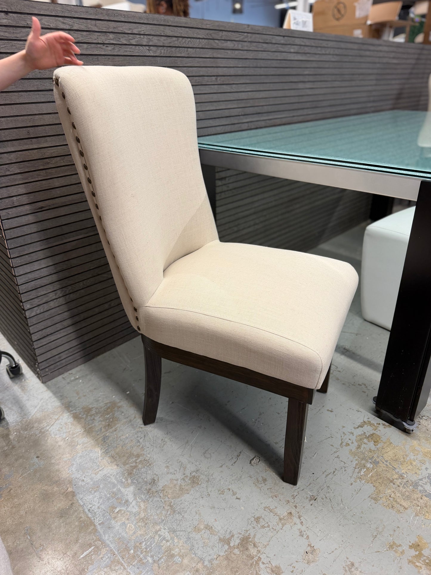Beige Parsons Chair Set of 2 Retail: $416