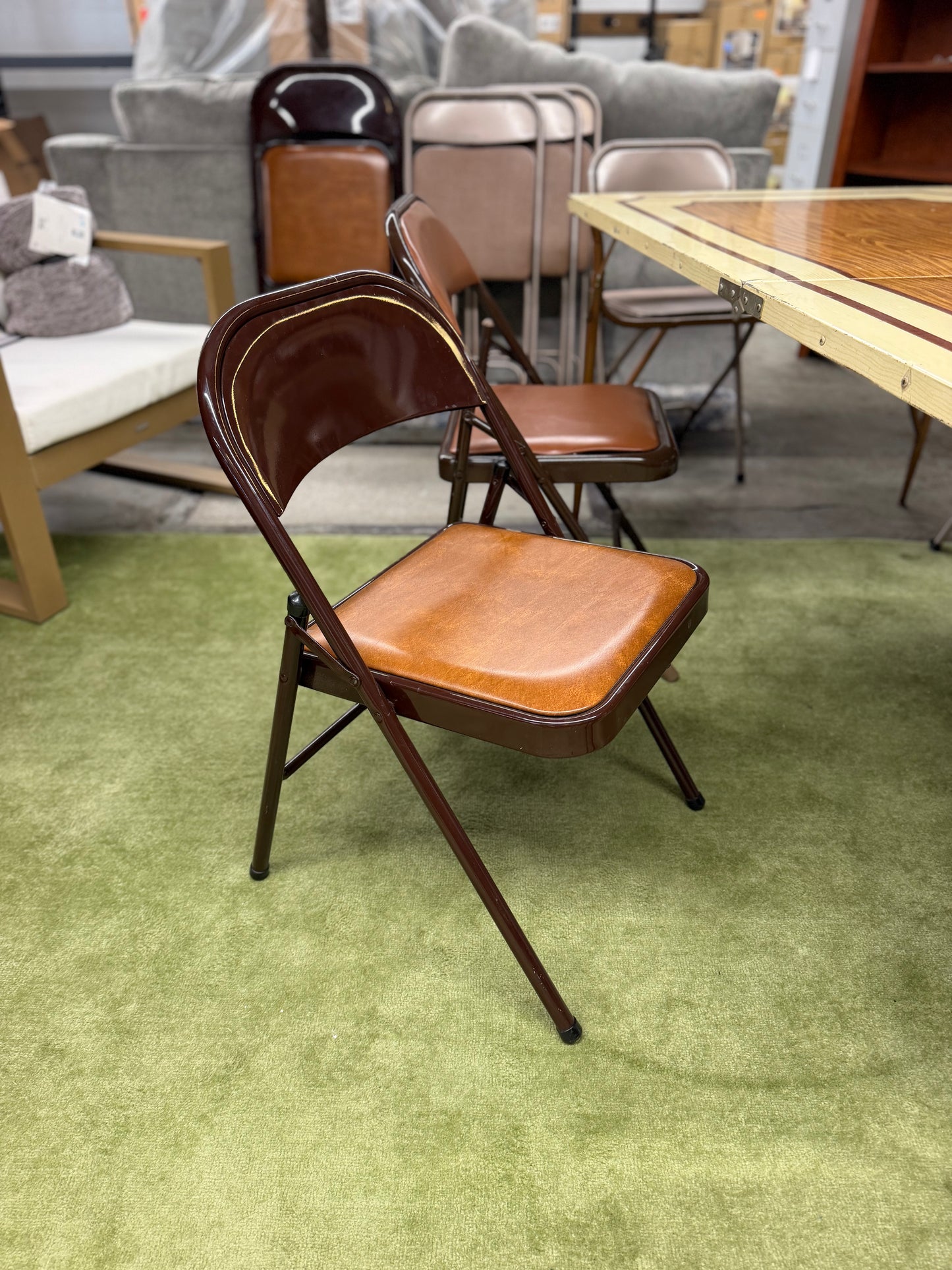 Antique Folding Chair Brown *donated