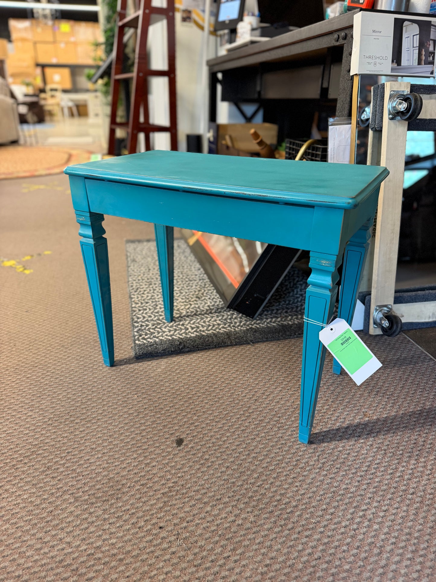 Teal Storage Bench *donated