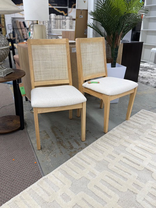 Newington Cane Accent Dining Chair set of 2 Retail: $249
