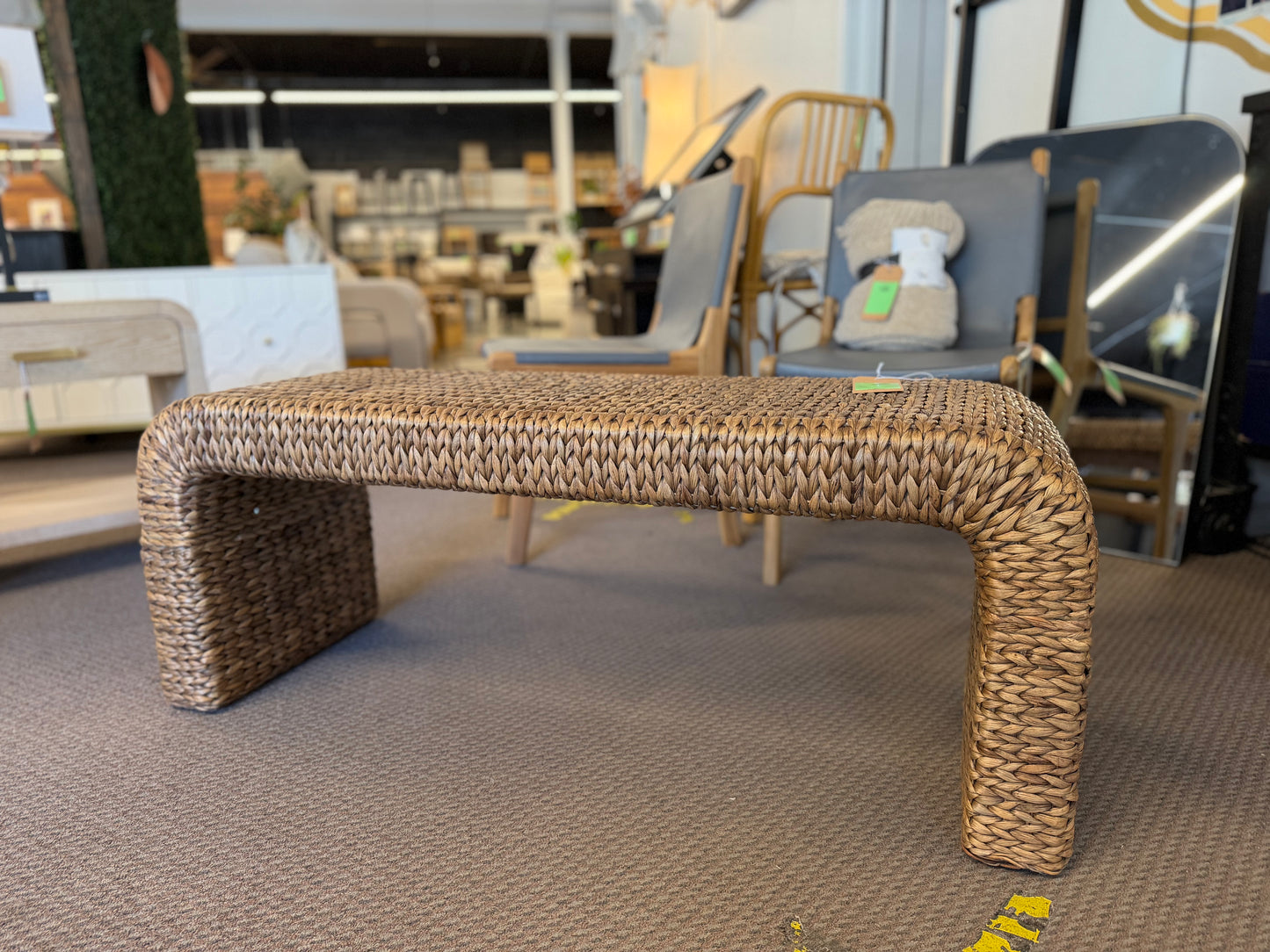 Shiffer Waterfall Wicker Bench Brown - Threshold™ designed with Studio McGee Retail: $280