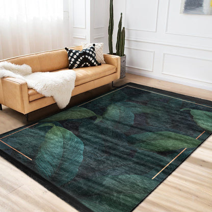 Floral Pattern Home Decor Washable Area Rug | Homeezone