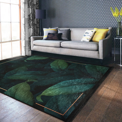 Floral Pattern Home Decor Washable Area Rug | Homeezone