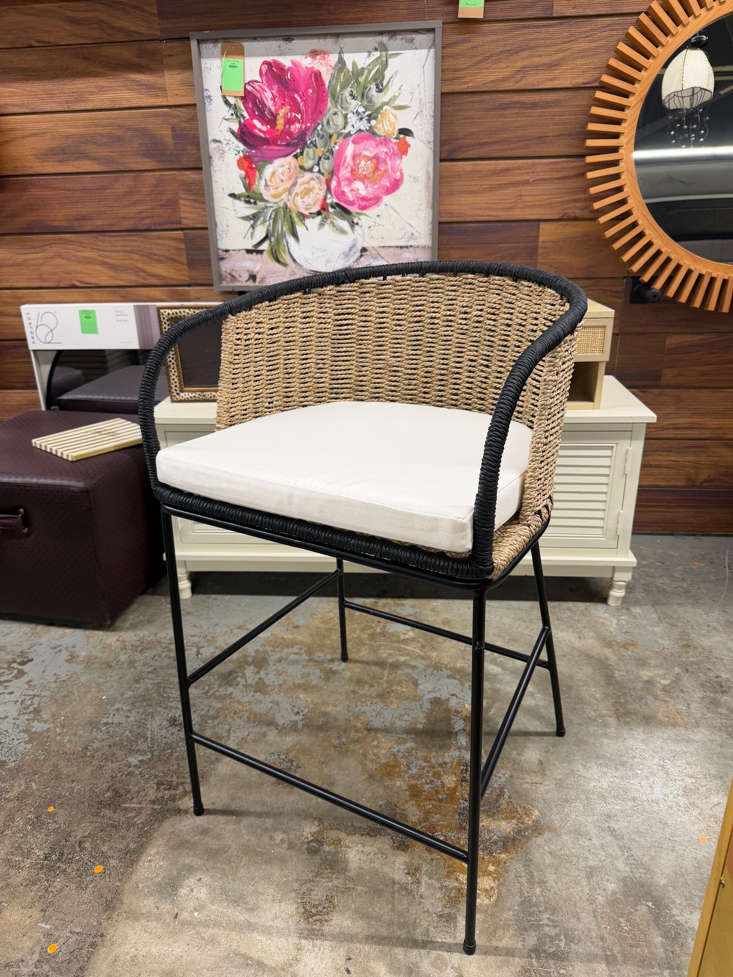 Outdoor Accent Single Barstool Counter Height