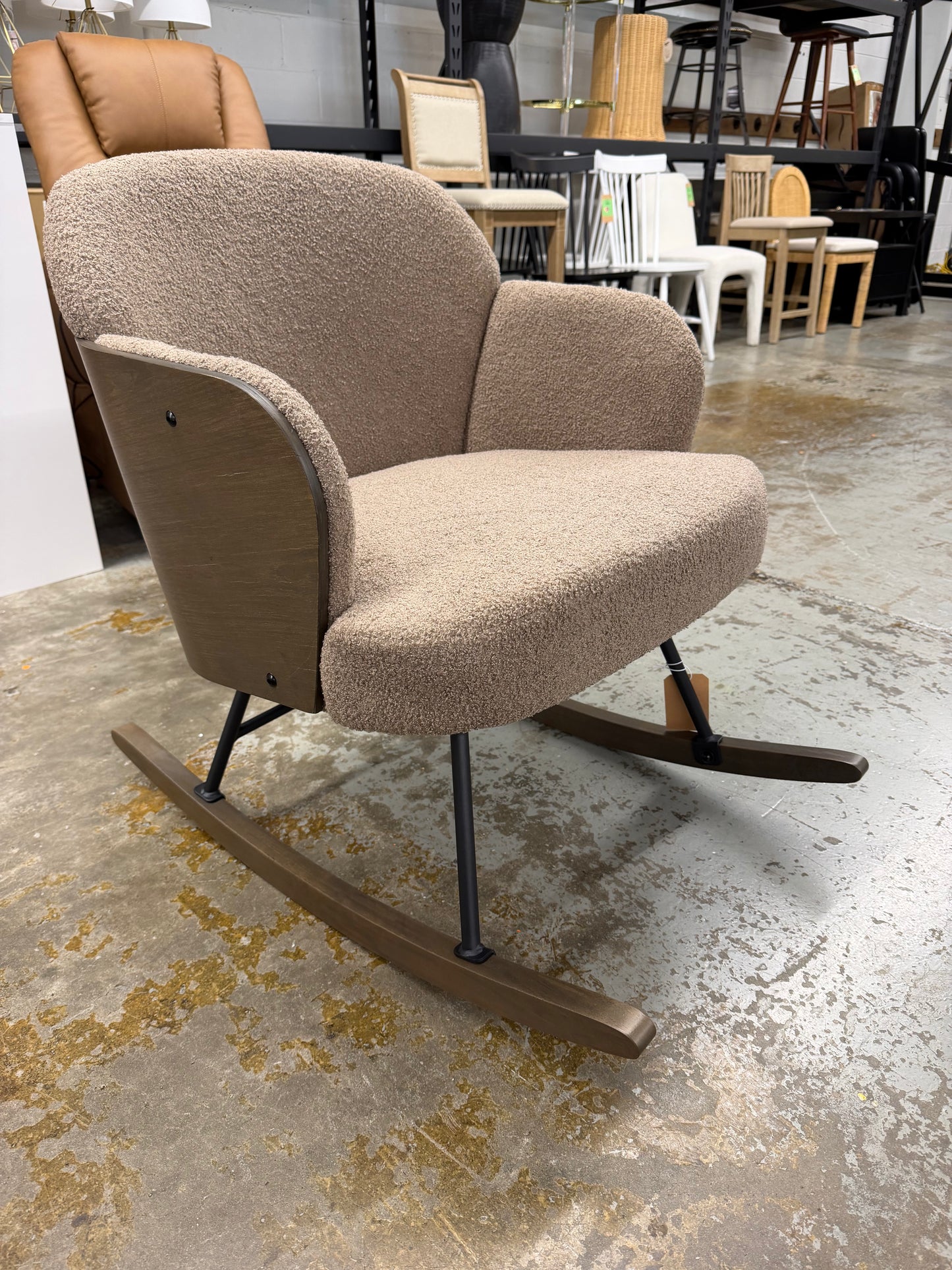 Dijon Taupe Rocking Chair