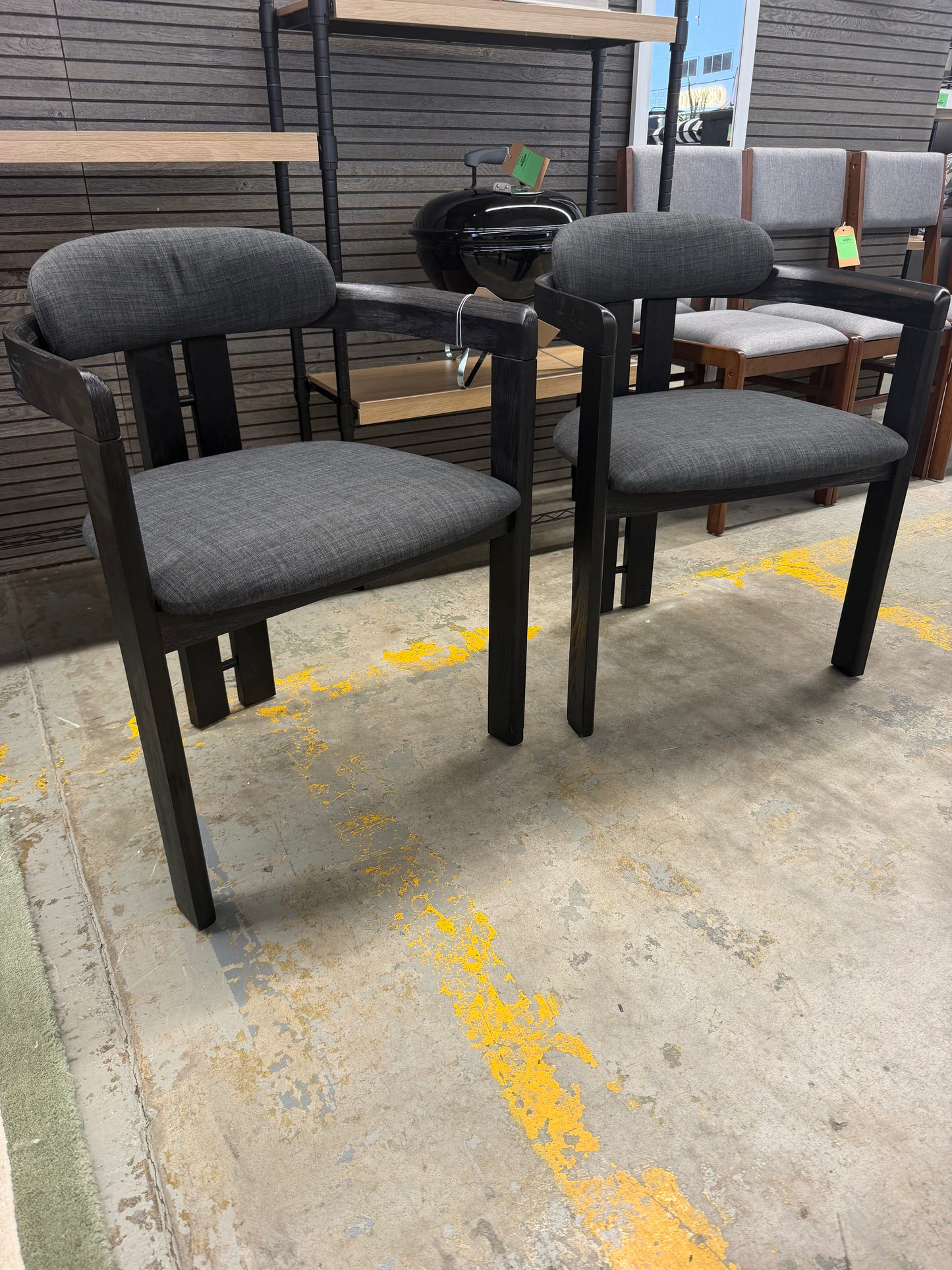 Set of 2 Jazmin Contemporary Dining Chair Black - Armen Living — Retails elsewhere unassembled for $226.99 | Highly Rated