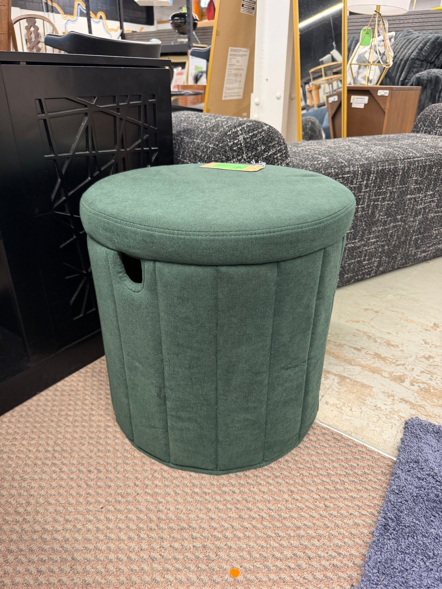 Green Storage Ottoman