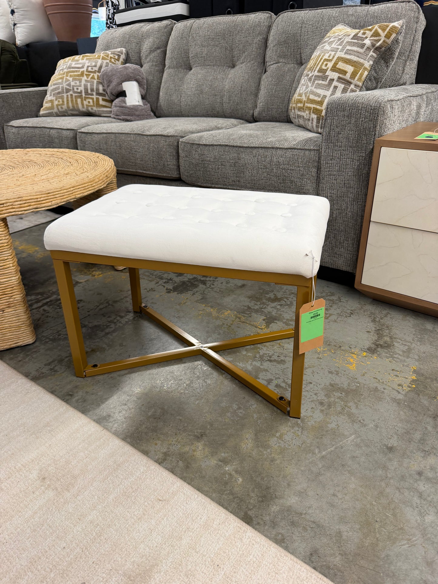 Rectangle Ottoman Retail: $80