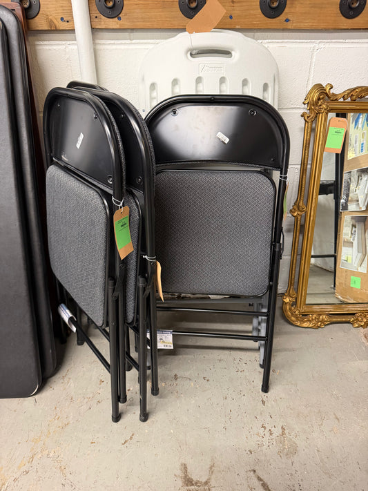 Peakform Fabric Padded Folding Chair Black Retail: $26