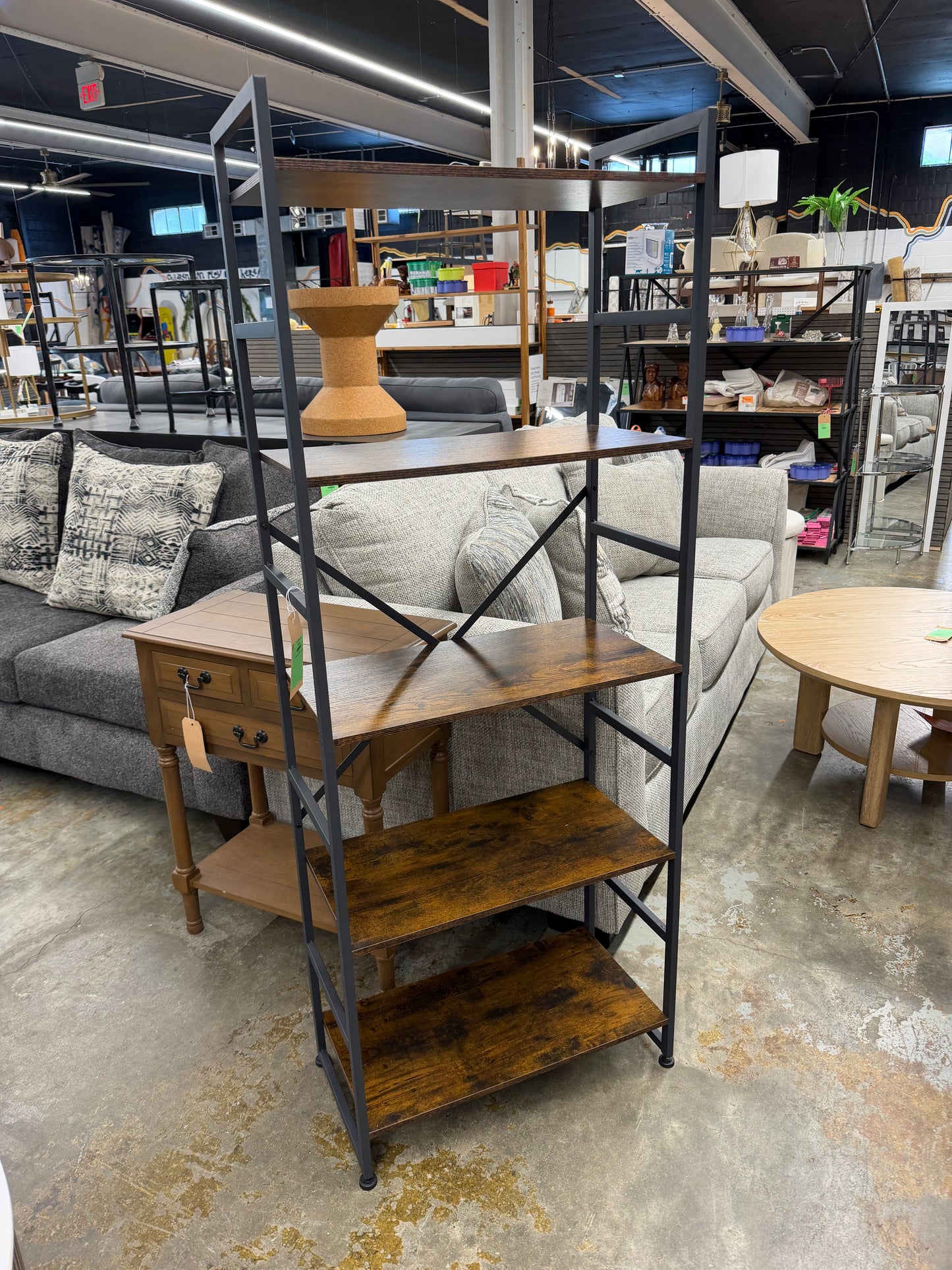Metal X Bookcase Shelf
