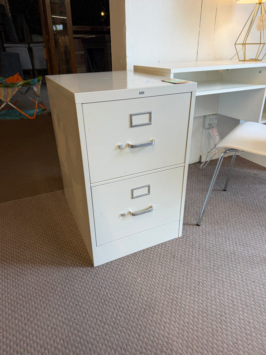 2 Drawer Metal File Cabinet *donated