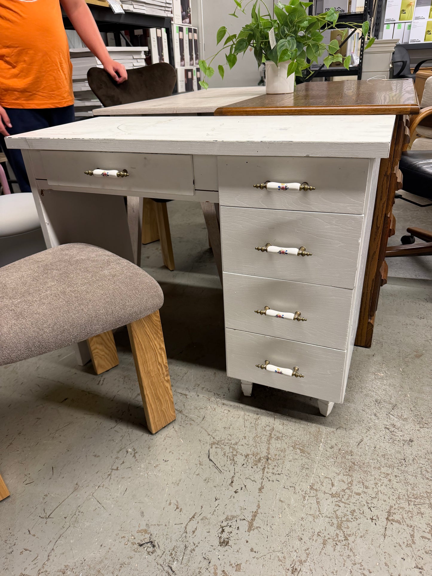 White Desk Wood *donated