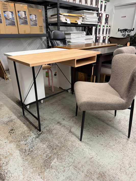 Fenn Wood And Metal Writing Desk With Storage