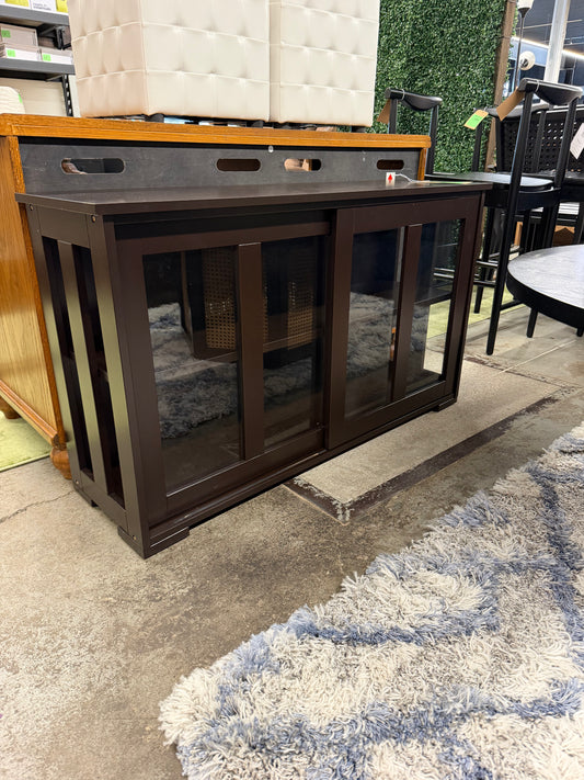 Storage Buffet With Glass Doors