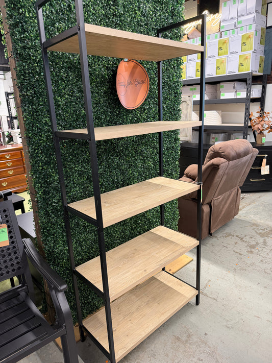 85" Theo 6 Tier Ladder Bookcase Shelf Retail: $198