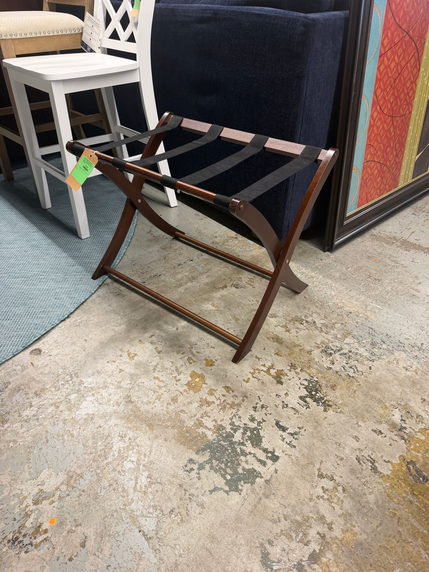 Scarlett Luggage Rack Cappuccino - Winsome: Solid Wood, Foldable, No Assembly, Mid-Century Modern Style Retail: $26