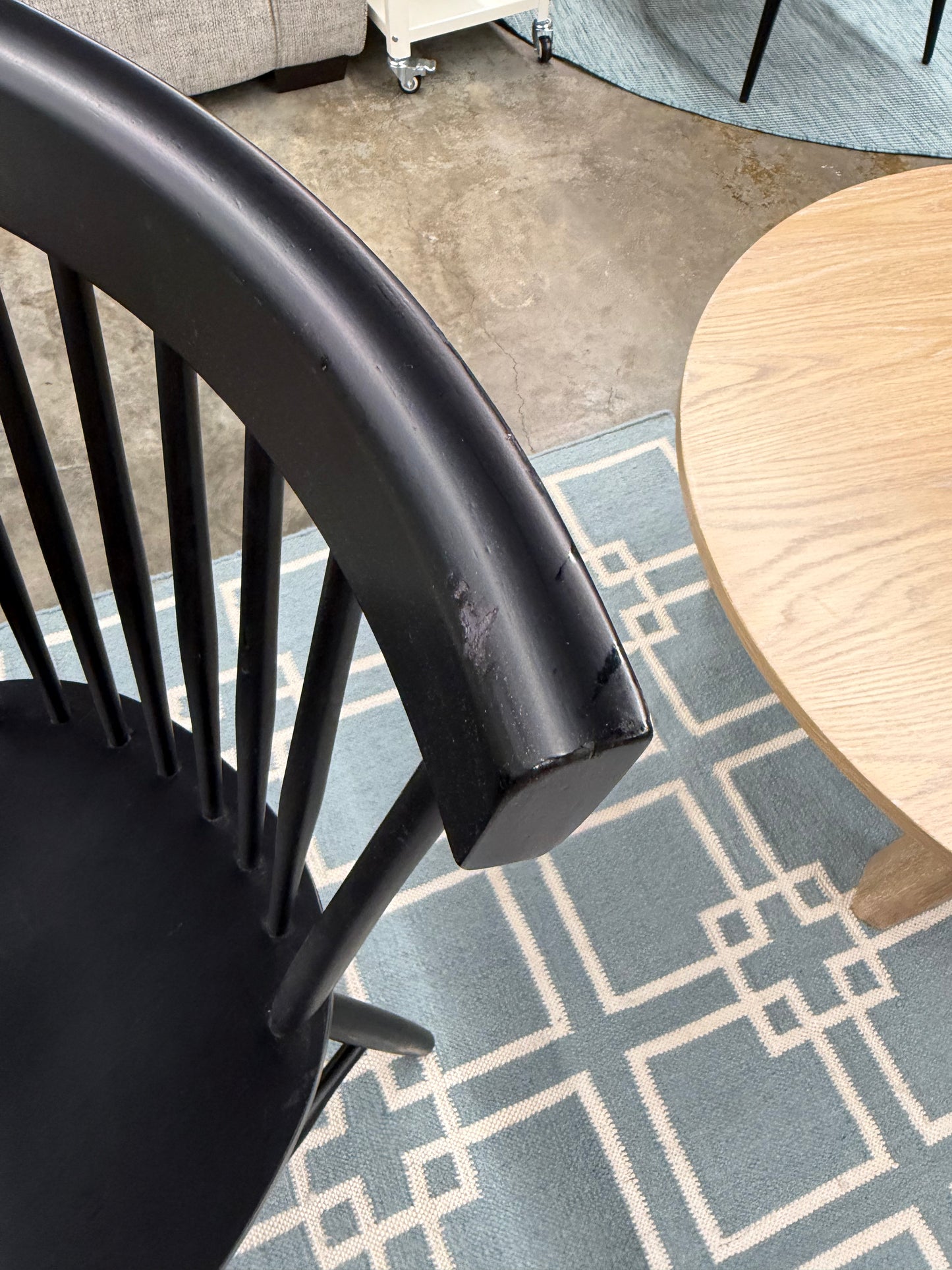 Black Windsor Chair AS IS