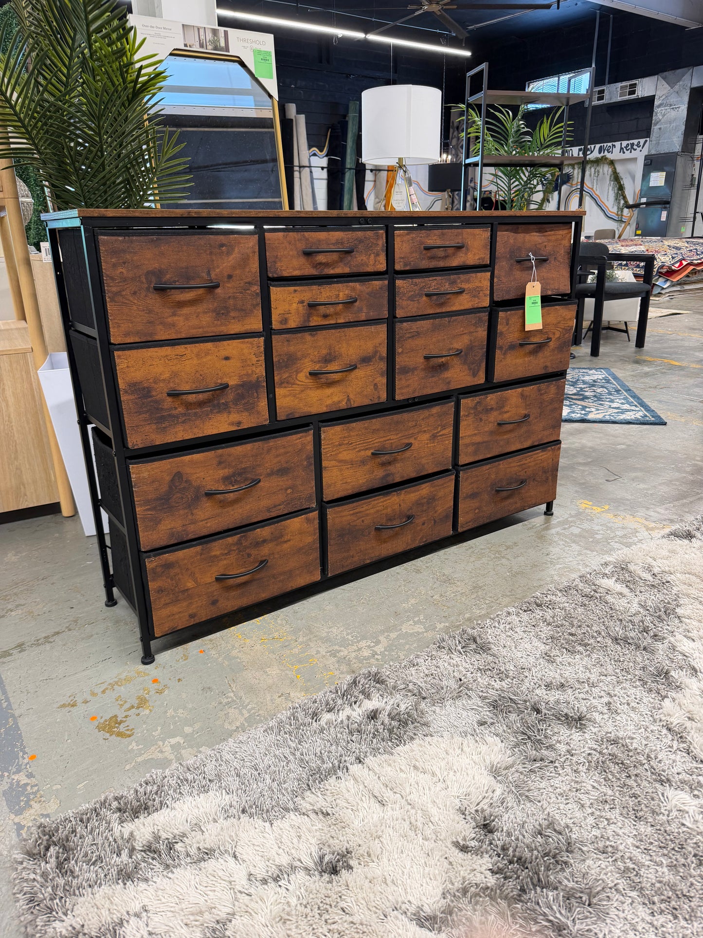 Fabric Drawer Metal Organizer Dresser *donated