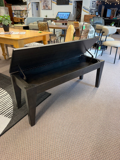 Wood Storage Bench