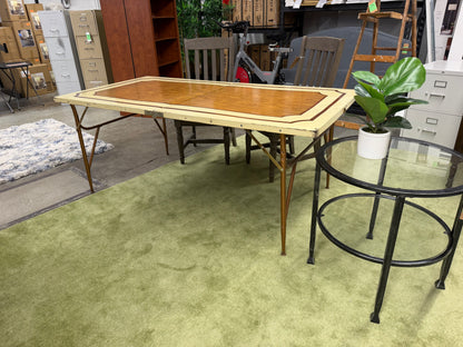 Vintage MCM Camping Folding Metal Table *donated