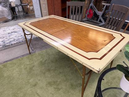 Vintage MCM Camping Folding Metal Table *donated