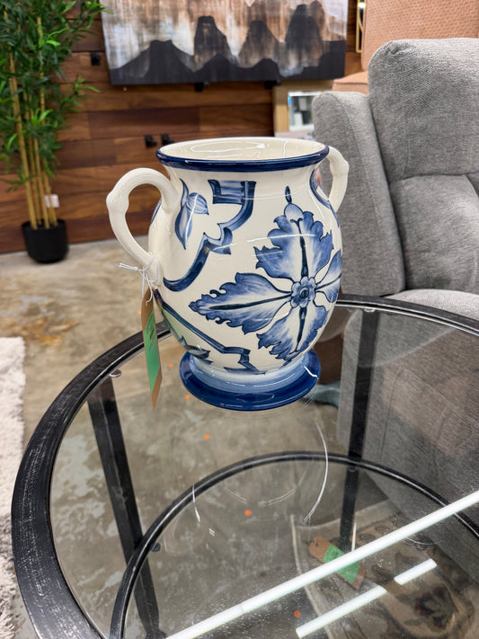 Muchoise Ceramic Vase with Handles Retail: $35