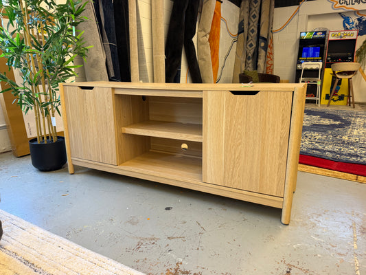 Scandi Media ,TV Stand For TVs Up To 59" Natural - Room Essentials™ Retail: $175