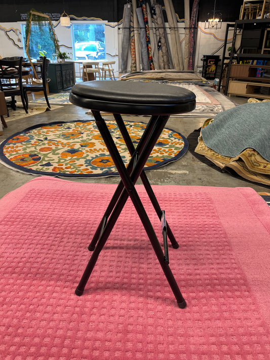 Peakform Vinyl Folding Stool Black Retail: $15.99