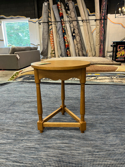 Scalloped Accent Table Light Oak - Threshold designed with Studio McGee | Retail Price: $150