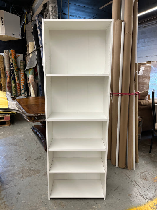 5 Shelf Bookcase White - Room Essentials: Modern Style, Wood Composite, Open Shelving, 71.18in Tall | Retail Price: $40