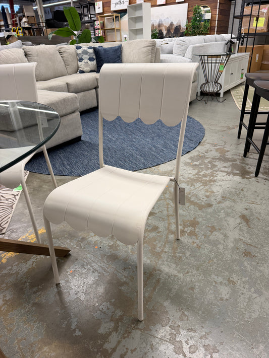 Wavy Metal Outdoor Chair Retail: $65