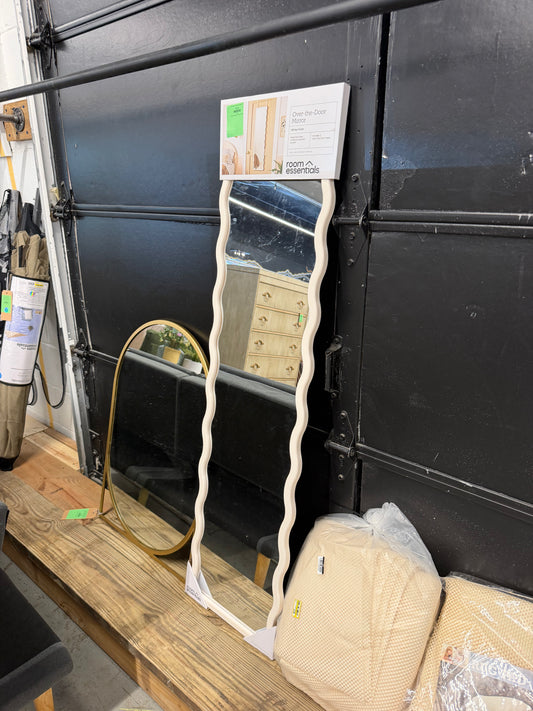 Wavy Over the Door Mirror Retail: $25