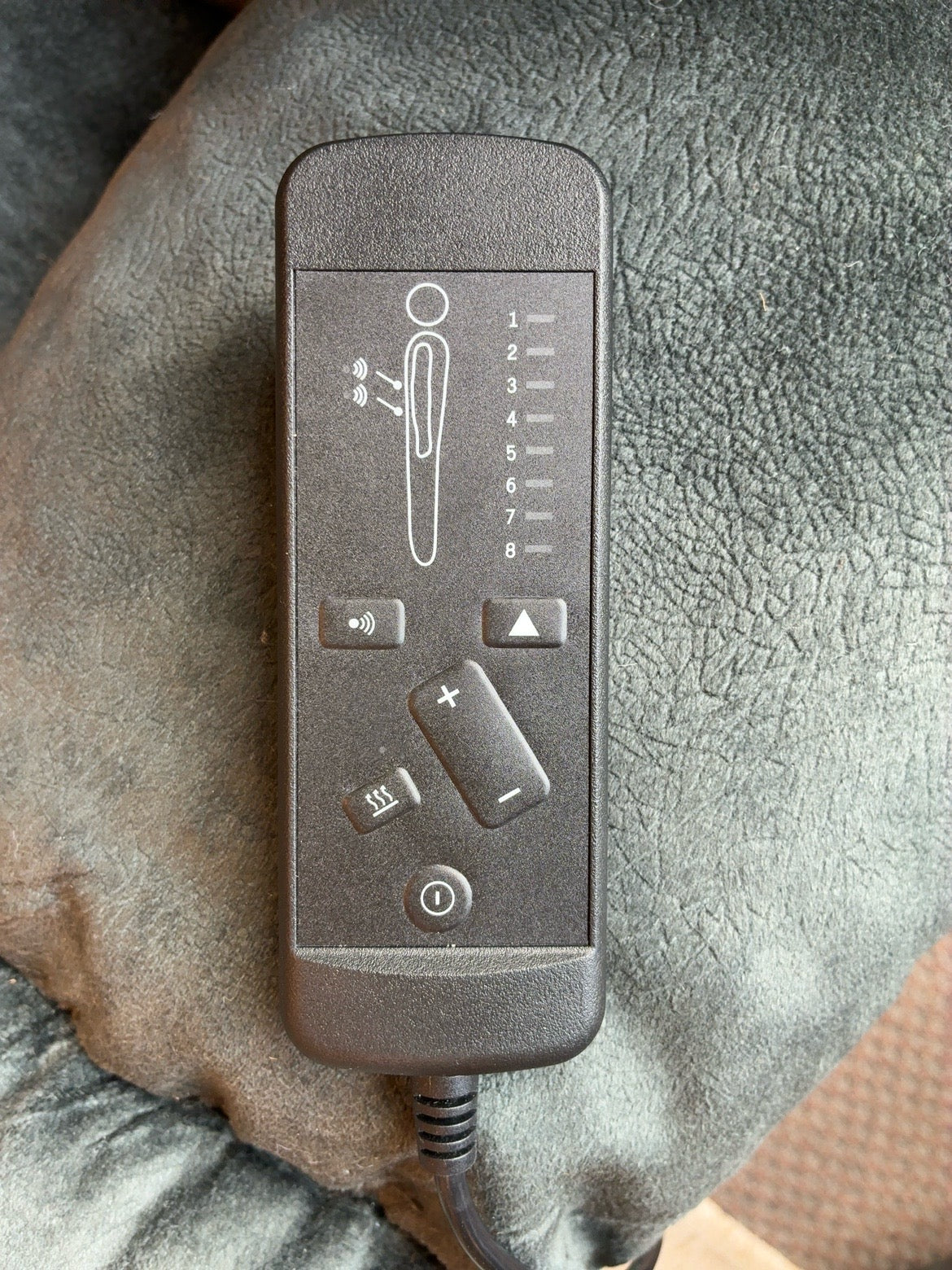 Heat and massage remote control