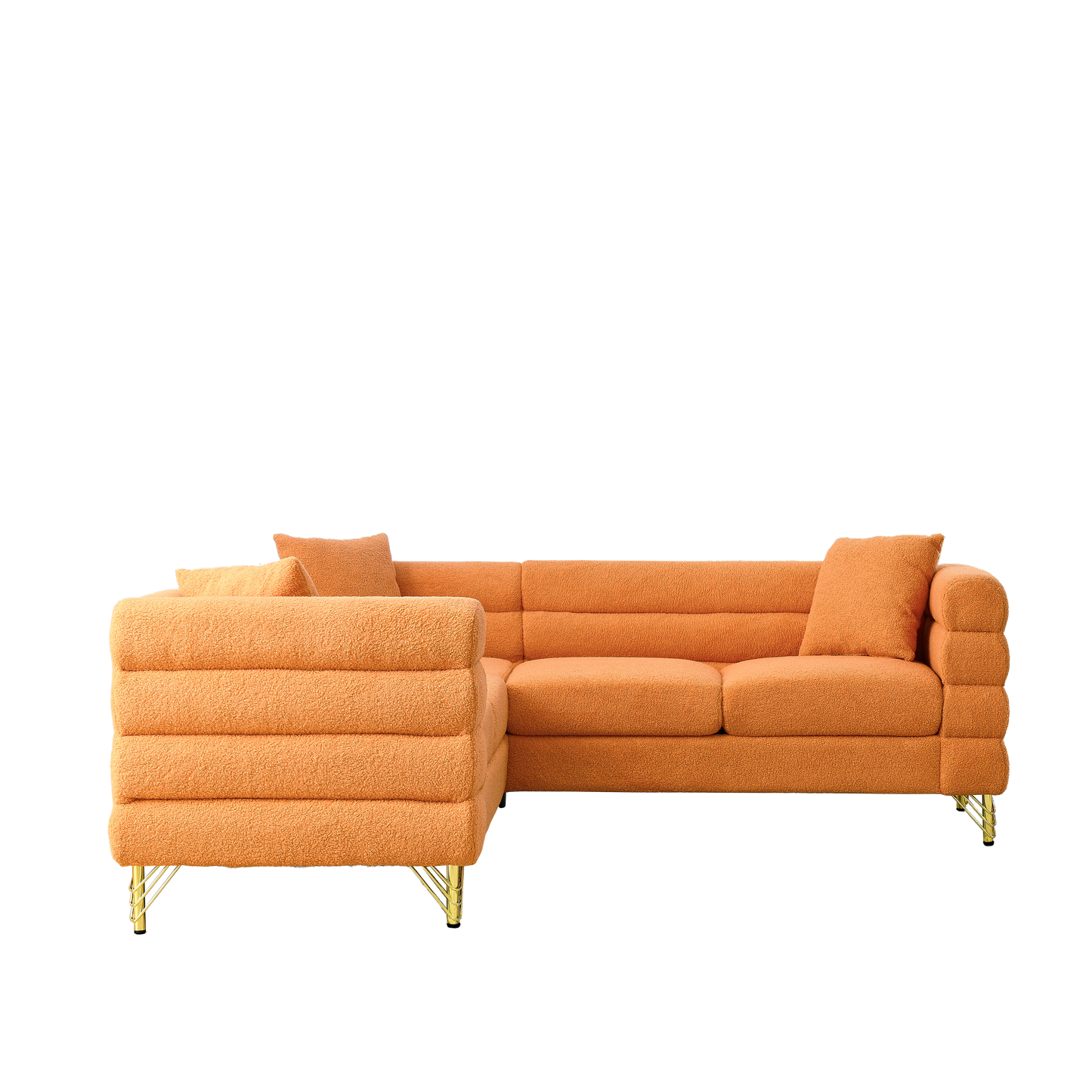 Oversized Corner Sofa, L-Shaped Sectional Couch by Sangria Beech