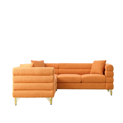 Oversized Corner Sofa, L-Shaped Sectional Couch by Sangria Beech