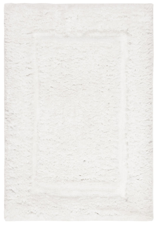 5 x 7 Area Rug Glamour Shag in Ivory | ID 14553