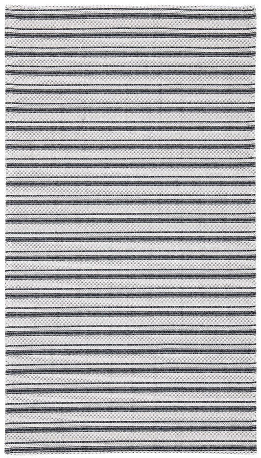 5 x 7 Area Rug Martha Stewart Coastal Flat Weave Rug- MSR419H in Charcoal / Grey | ID 14532