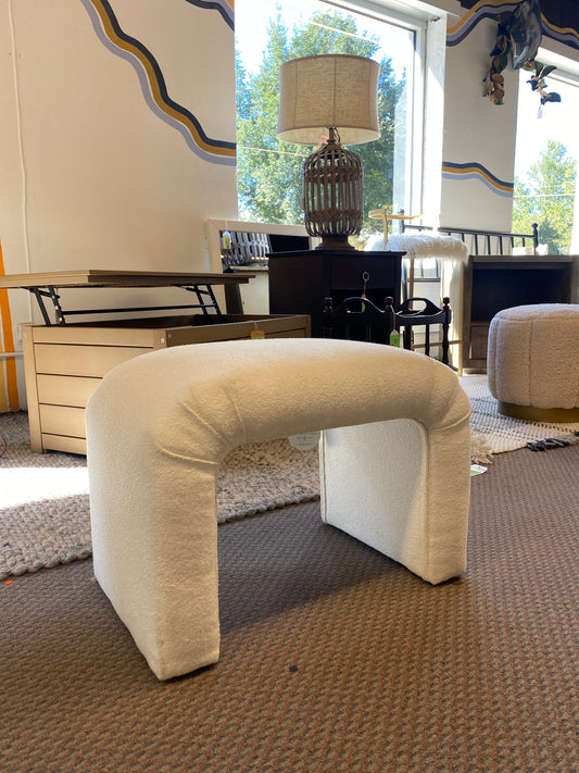 Cicely Waterfall Ottoman Cream Boucle - Threshold Retail: $ 100.00