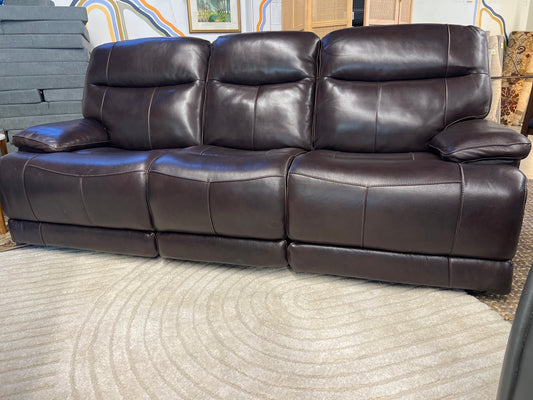 Ridgewin Leather Power Reclining Sofa Retail: $1499 MINOR WEAR