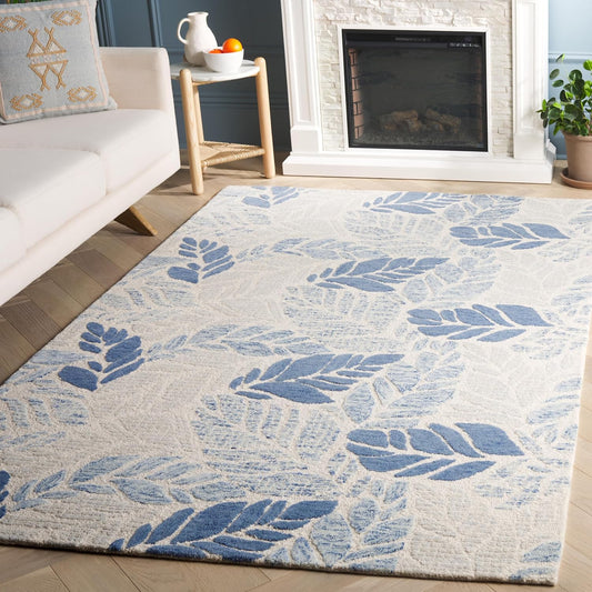5 x 7 Area Rug SAFAVIEH  Martha Stewart Ivory & Blue | ID 14500