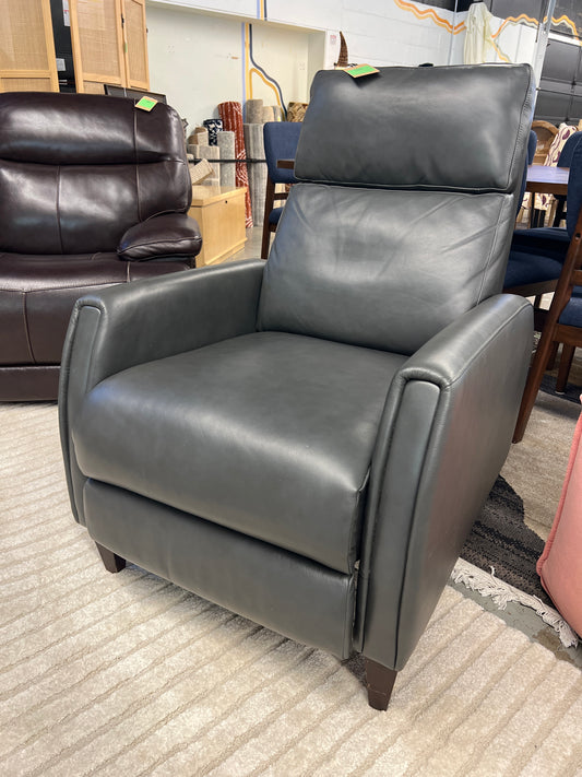 Decklyn Leather Pushback Recliner Retail: $549 AS IS minor us and smell